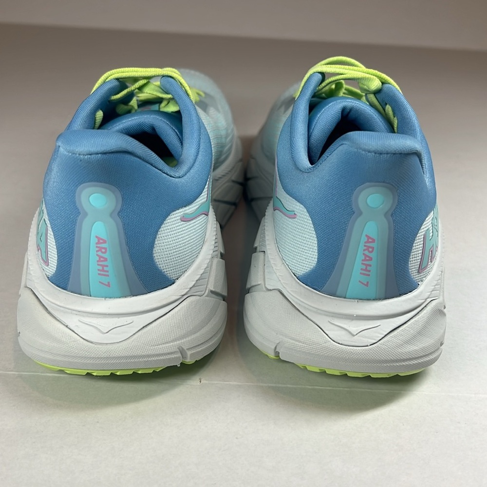 Hoka One Arahi 7 Women Shoes Sneakers Blue Running Gym Walking Size 6.5 - Picture 11 of 17